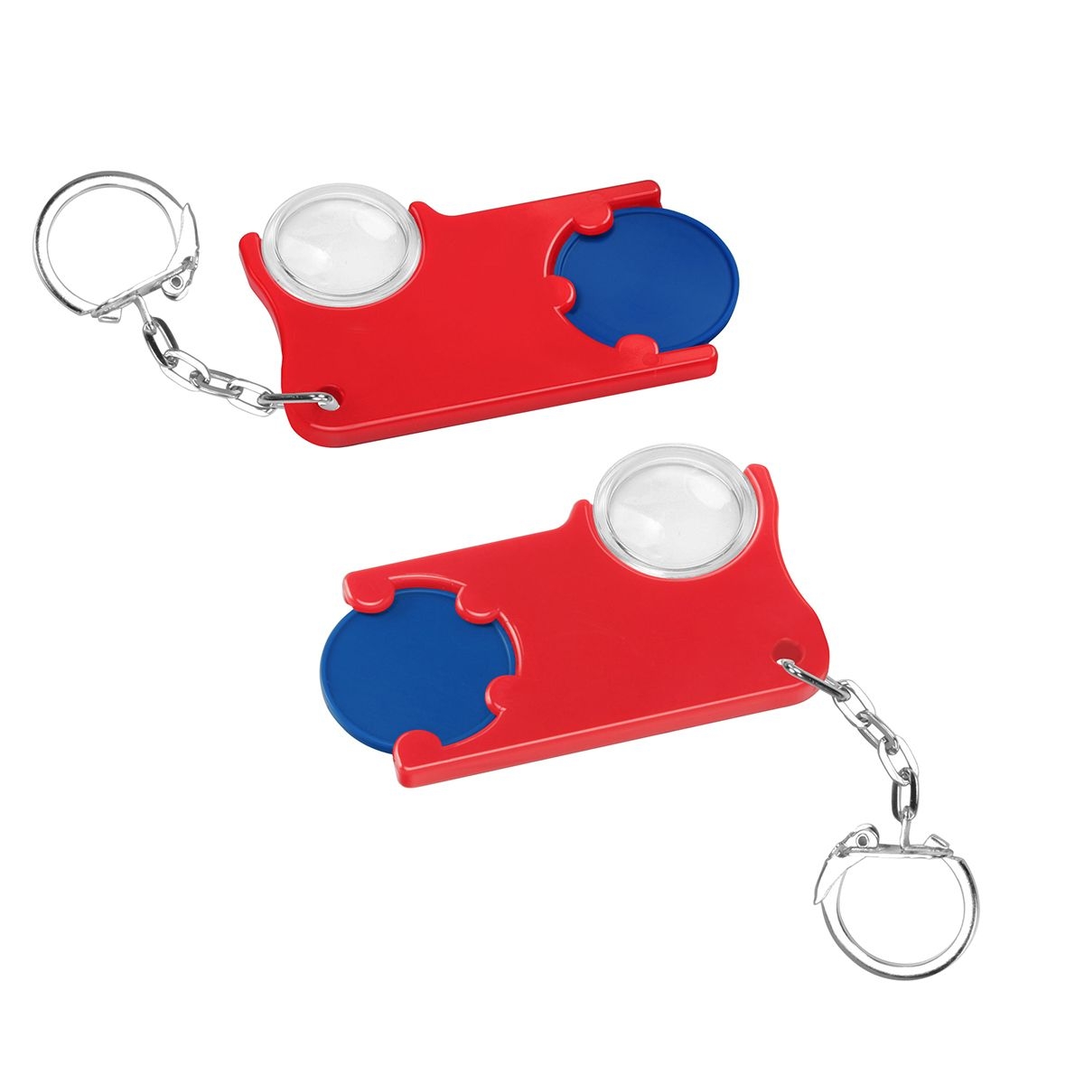 HE8286K-3-1Chiphalter mit 1€-Chip und Lupe_ blau_ rot HE8286K-3-1Chiphalter mit 1€-Chip und Lupe_ blau_ rot