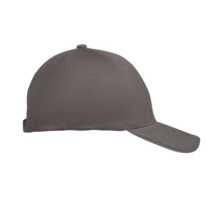 MO1464-44Buffalo 6-Panel-Baseball-Cap_ dunkelgrau_grau