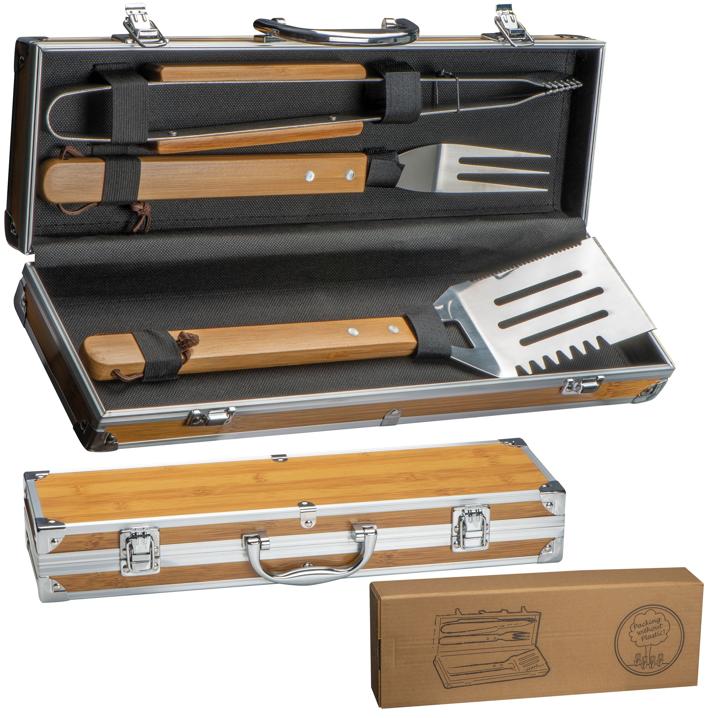 MA83633-133 teiliges BBQ Besteck_ beige