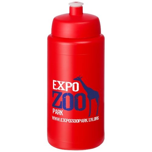 PF210687-21Baseline® Plus grip 500 ml Sportflasche mit Sportdeckel_ rot