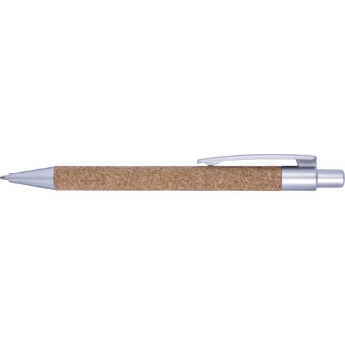 GI8986-32Kugelschreiber aus Kork Macie_ Silber
