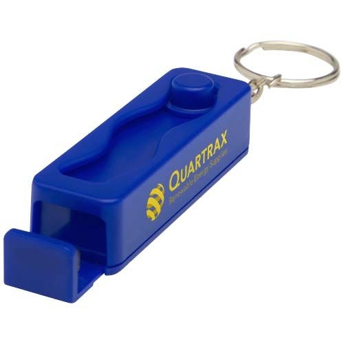 PF124460-3Aggia Telefonladestation aus recyceltem Kunststoff mit Fidget-Toy_ royalblau