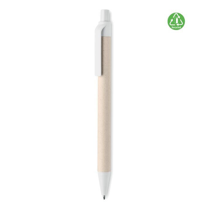 MO6822-06Mito Pen Kugelschreiber Milchkarton_ Weiss MO6822-06Mito Pen Kugelschreiber Milchkarton_ Weiss