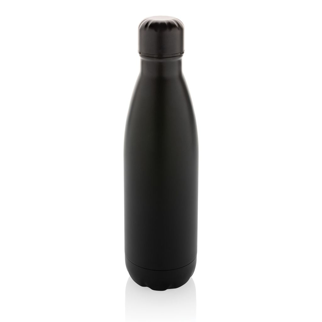 XDP435_72-1Eureka einwandige Wasserflasche aus RCS rec. Stainless-Steel_ schwarz