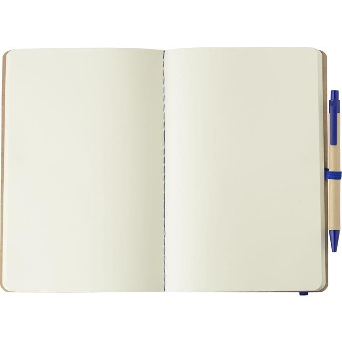 GI1015152-04Notizbuch aus recyceltem Karton _A5_ Theodore_ gruen