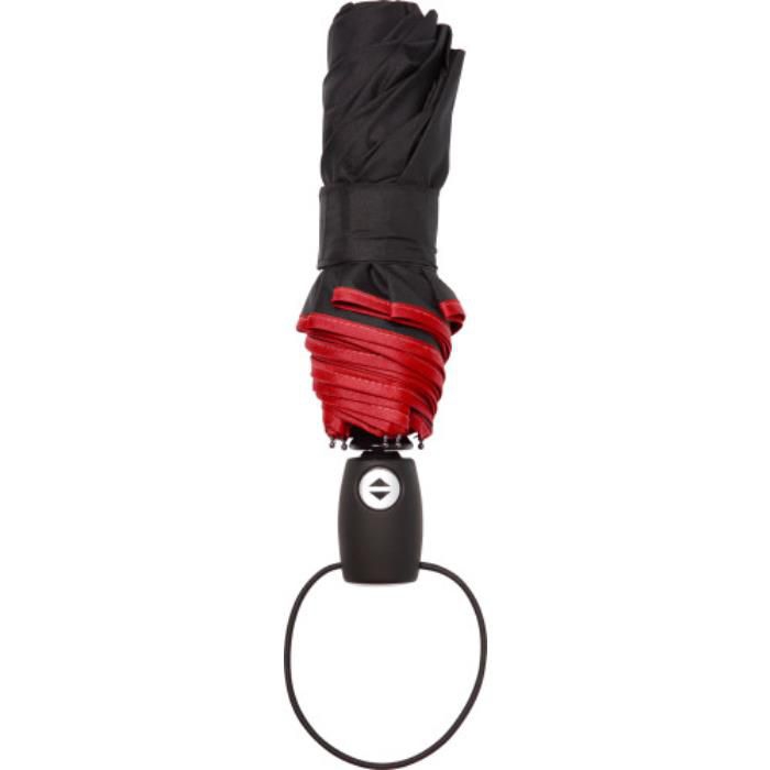 GI4939-08Automatik Taschenschirm aus Pongee-Polyester Ben_ Rot