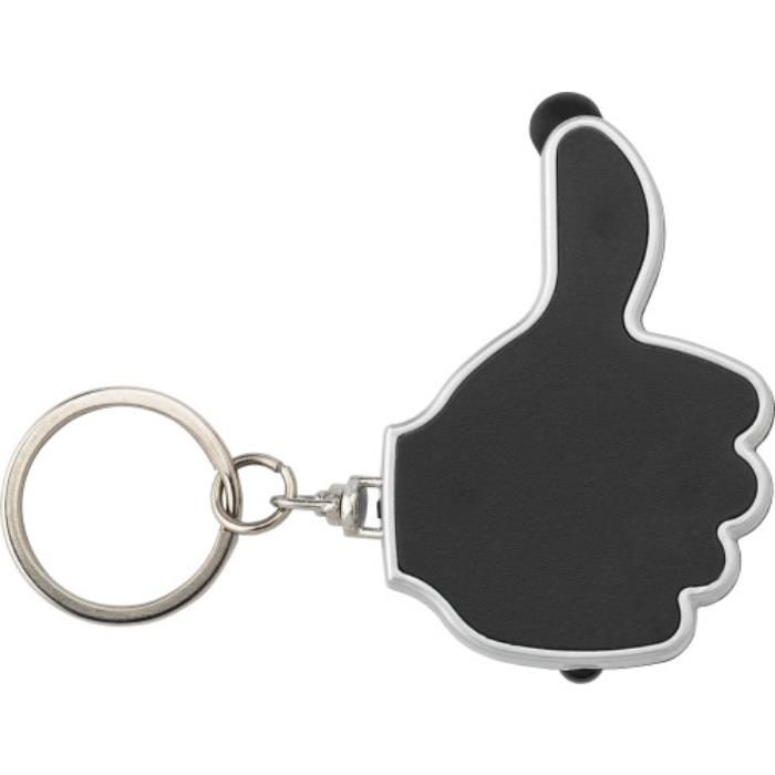 GI5852-01Schluesselanhaenger aus ABS-Kunststoff Melvin_ Schwarz