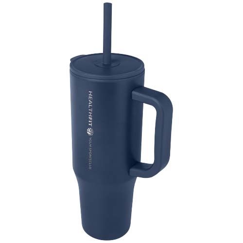 PF100867-5Brady 900 ml RCS-zertifizierter Isolierbecher mit Silikon Trinkhalm_ navy