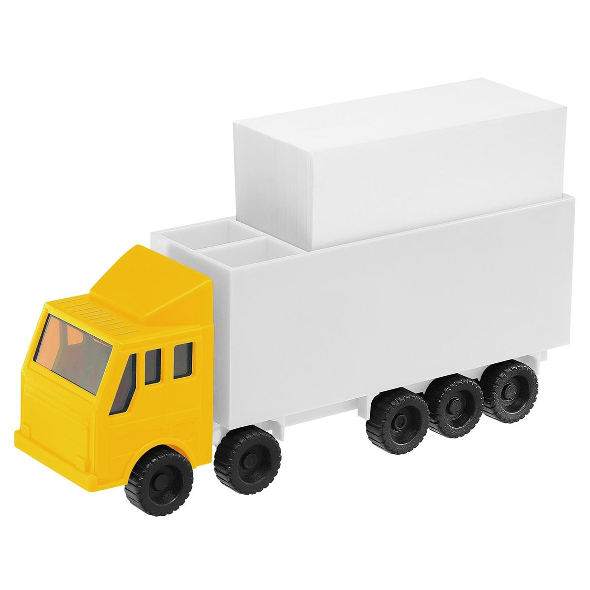 HE7374KPC-4-0Zettelbox mit Koecher _LKW_ gelb_ weiss