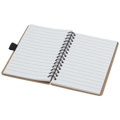 PF107733-1Cobble A6 Notizbuch mit Spiralbindung aus recyceltem Karton mit Steinpapier_ natur