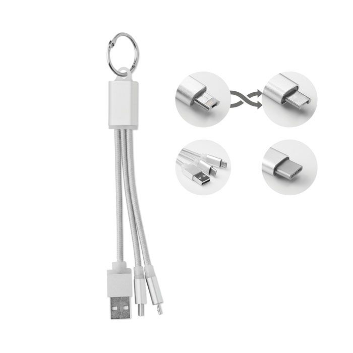 MO9292-14Rizo Schluesselring mit Kabel-Set_ Silber