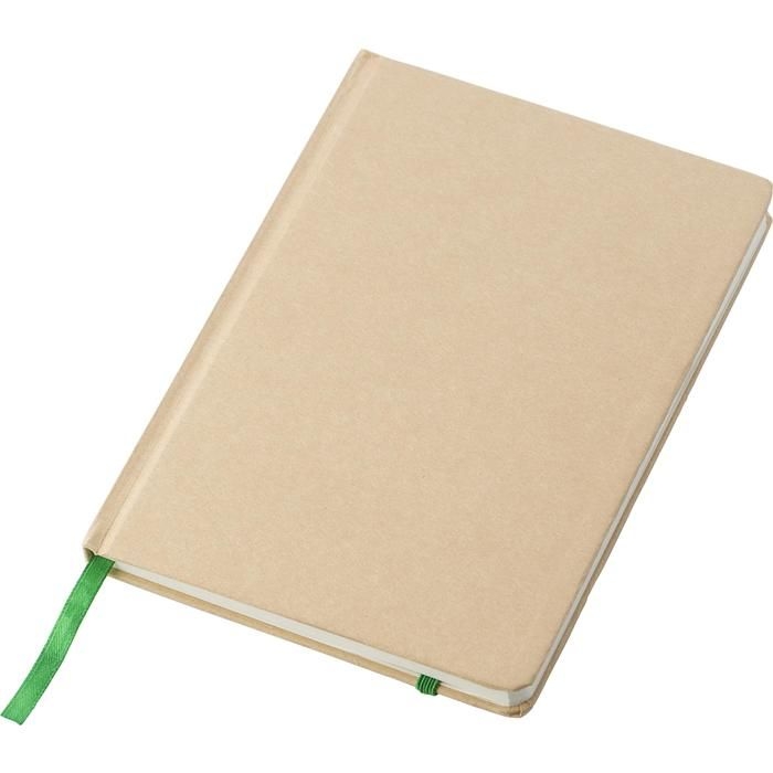 GI818553-19Notizbuch aus recyceltem Papier _A5_ Gianni_ lime