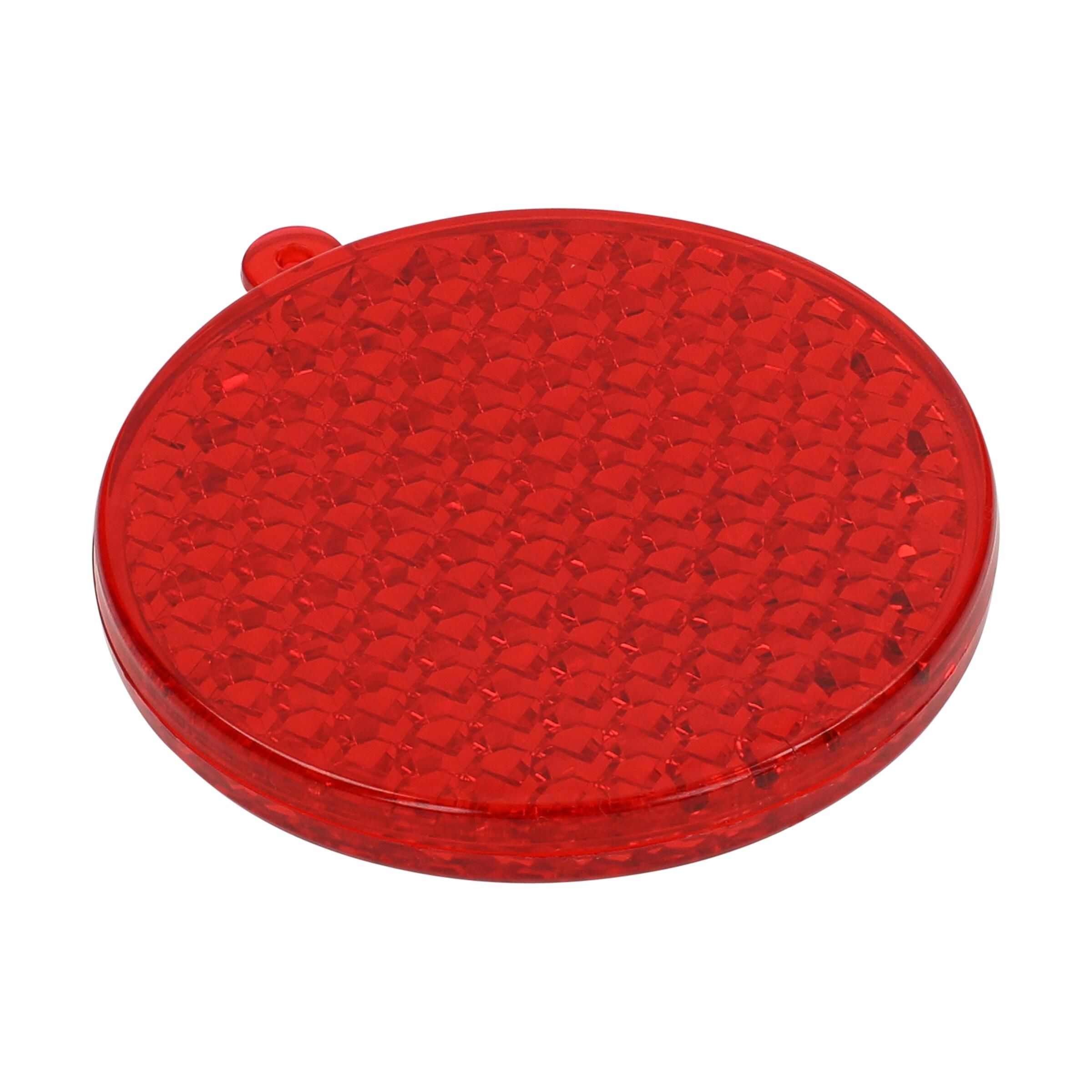 EL03780-5Reflektor _Rund_ transparent-rot