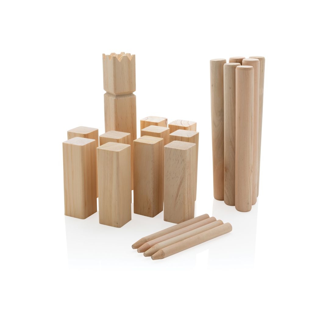 XDP453.51-9Kubb Outdoor Wurfspiel aus Holz_ braun