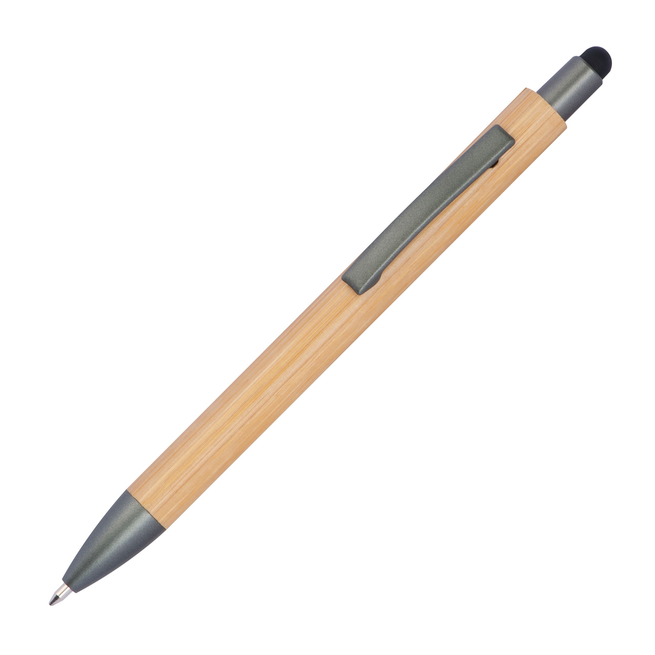 MA12194Bambuskugelschreiber mit Touchfunktion
