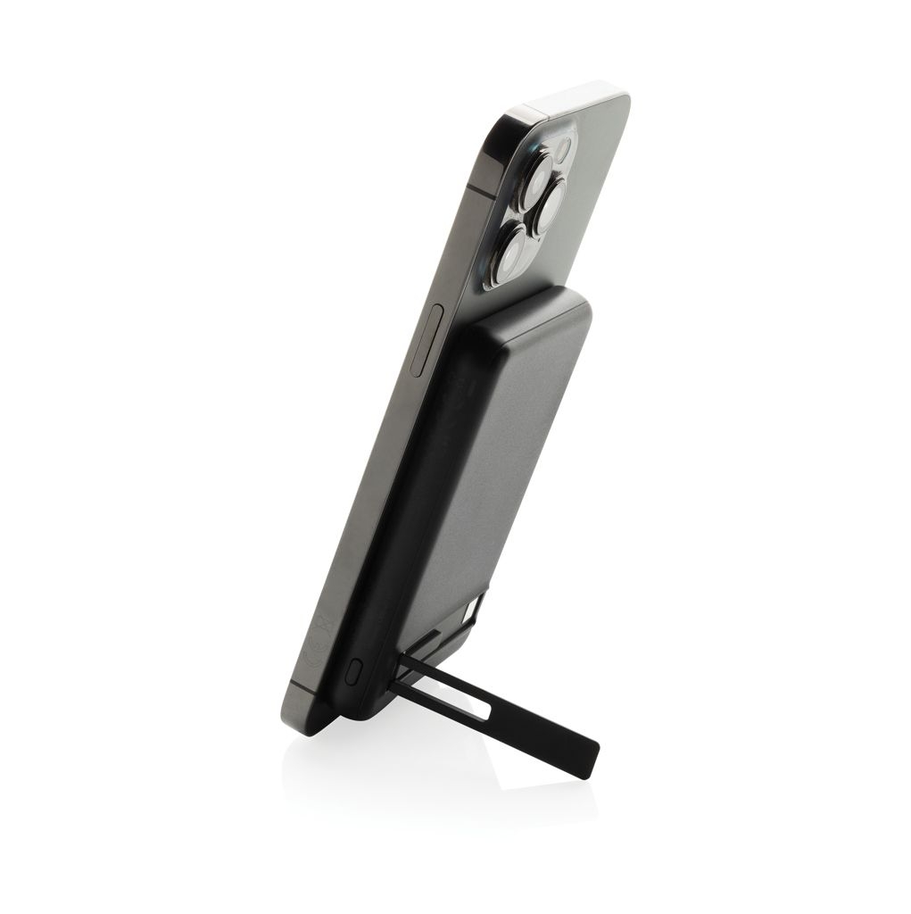 XDP322.90-01Zen 5000mAh 5W magnetische Bambus-Powerbank aus RCS rPlastik_ schwarz