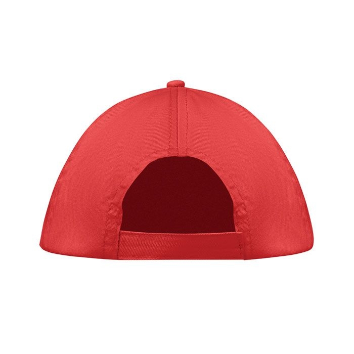 MO1447-05Buzz Baseball cap 5 panels 160g_m²_ rot