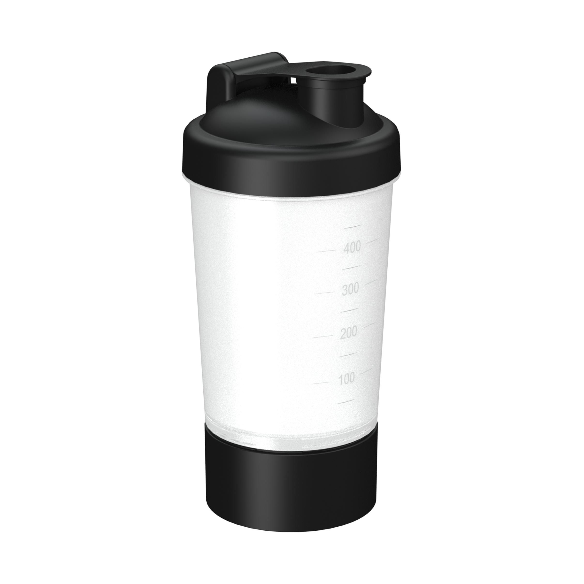 EL01855-2Shaker _Protein_ Pro 1_ 0_40 l_ transparent_ schwarz