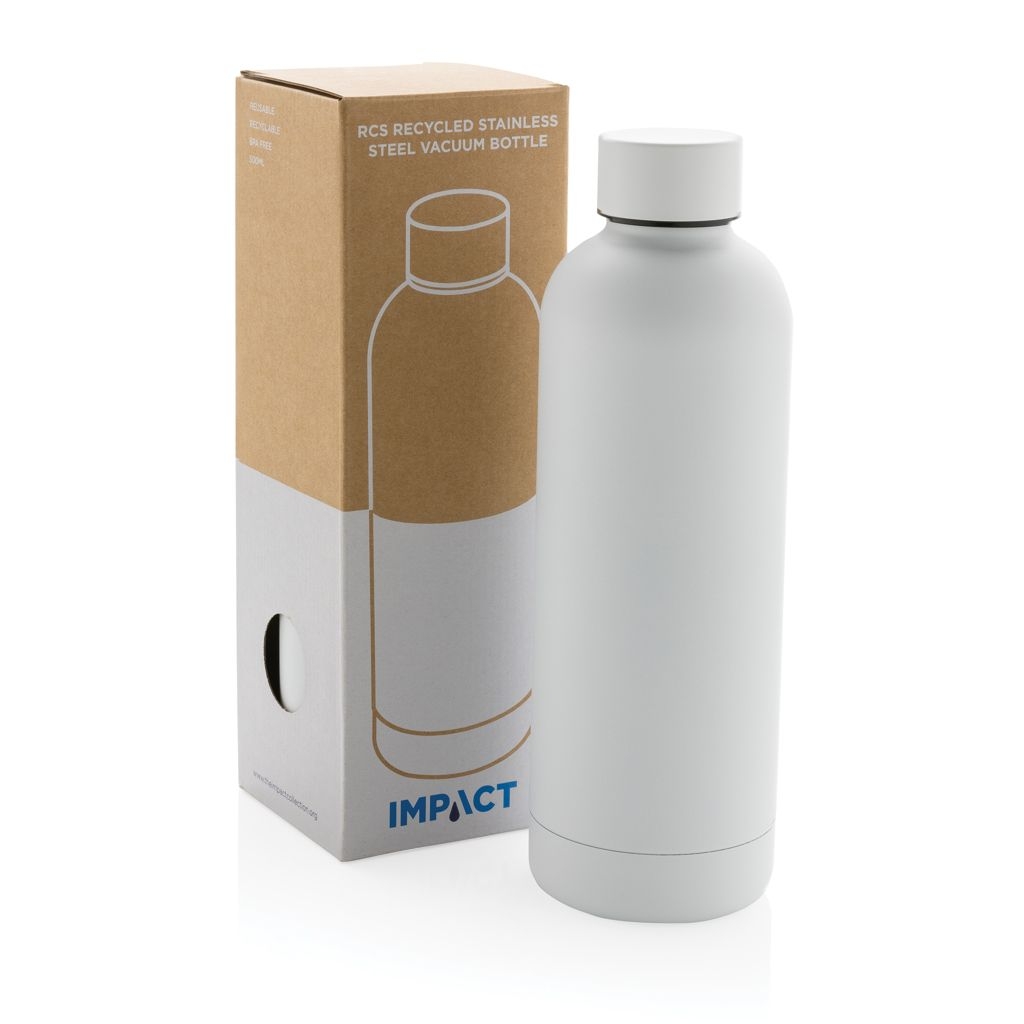 XDP435.70-3Impact Vakuumflasche aus RCS recyceltem Stainless-Steel_ weiss
