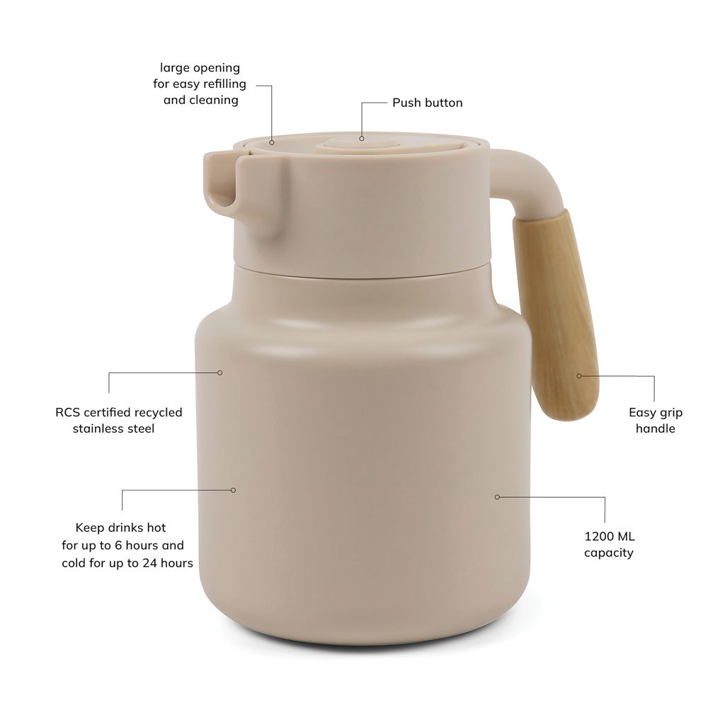 XDV42900-13VINGA Arbe RCS Isolierkanne 1200ml_ beige
