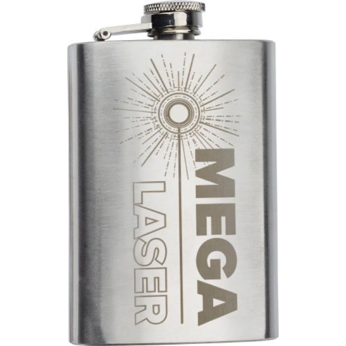 GI8909-32Flachmann aus Stahl _100 ml_ Ingrid_ Silber