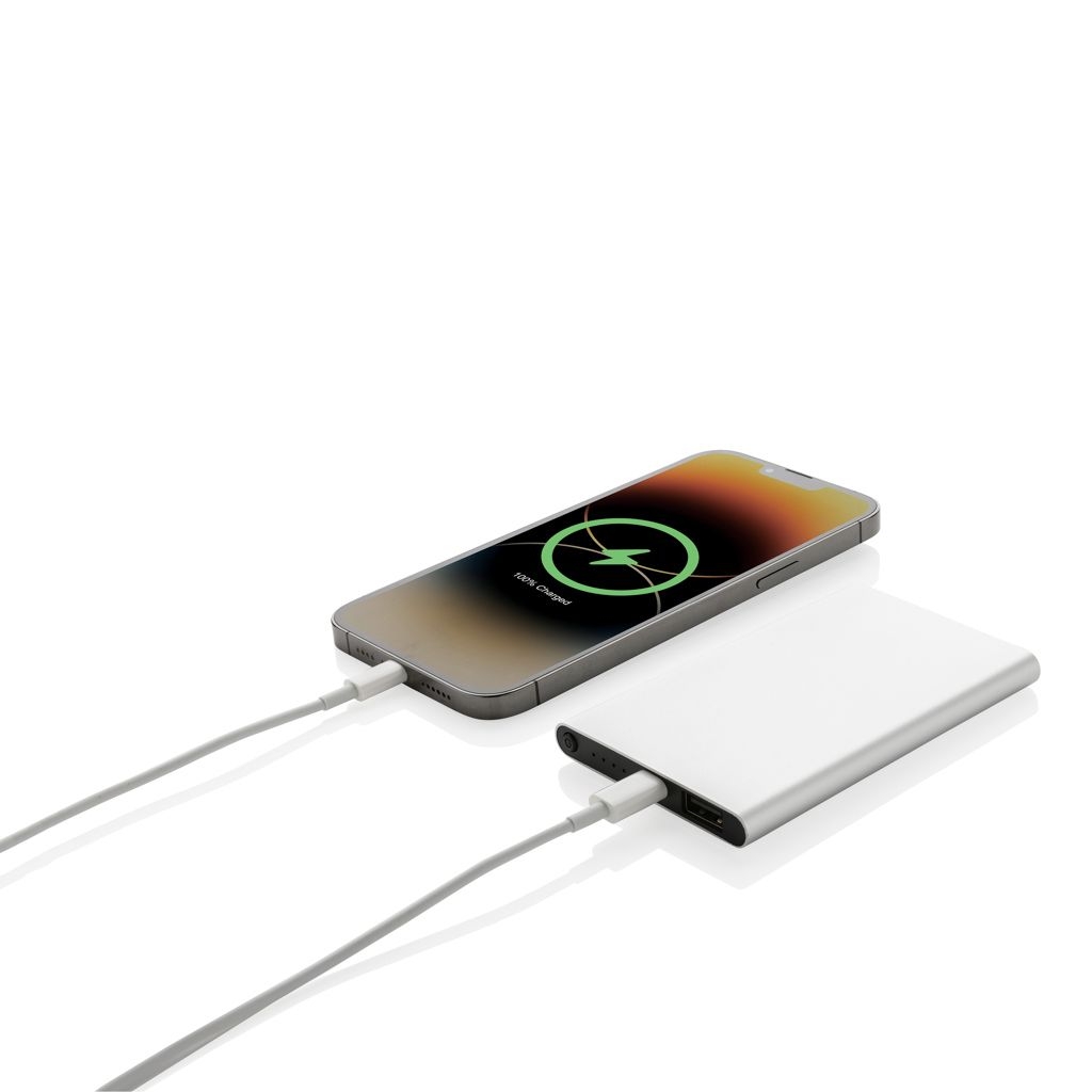 XDP322_42-24.000mAh Type-C Powerbank aus RCS recyeltem ABS _ Aluminium_ silber