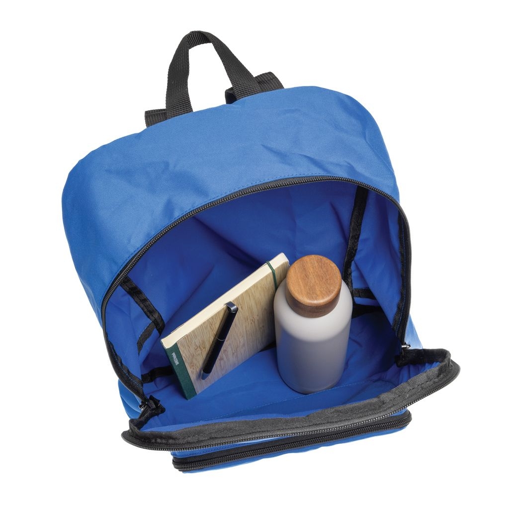 XDP763.19-05Dillon AWARE™ RPET faltbarer klassischer Rucksack_ Koenigsblau