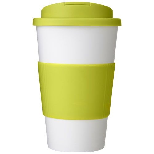 PF210696-6Americano® 350 ml Isolierbecher mit Schutzring _ auslaufsicherem Schraubverschluss_ weiss_limone