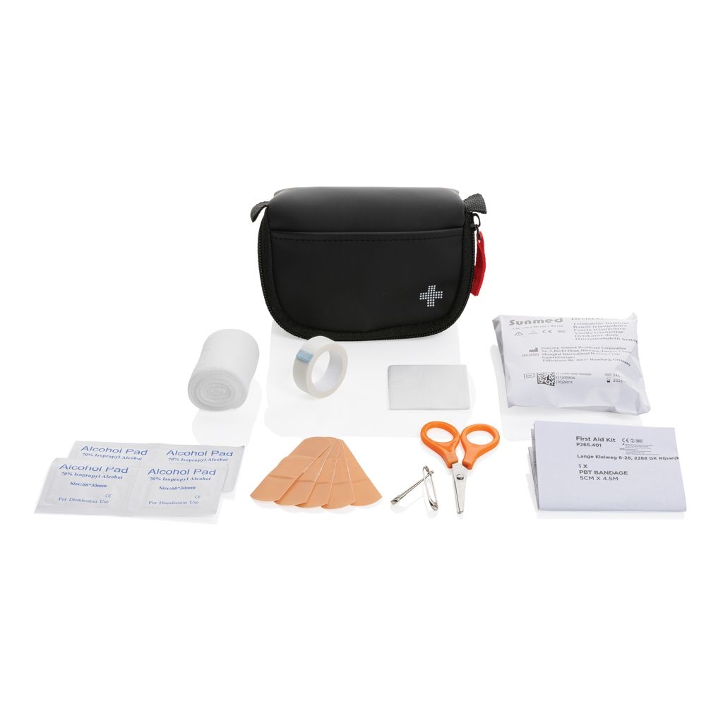 XDP265.40Kleines Erste-Hilfe-Set in RCS recycelter Nubuk-PU Tasche