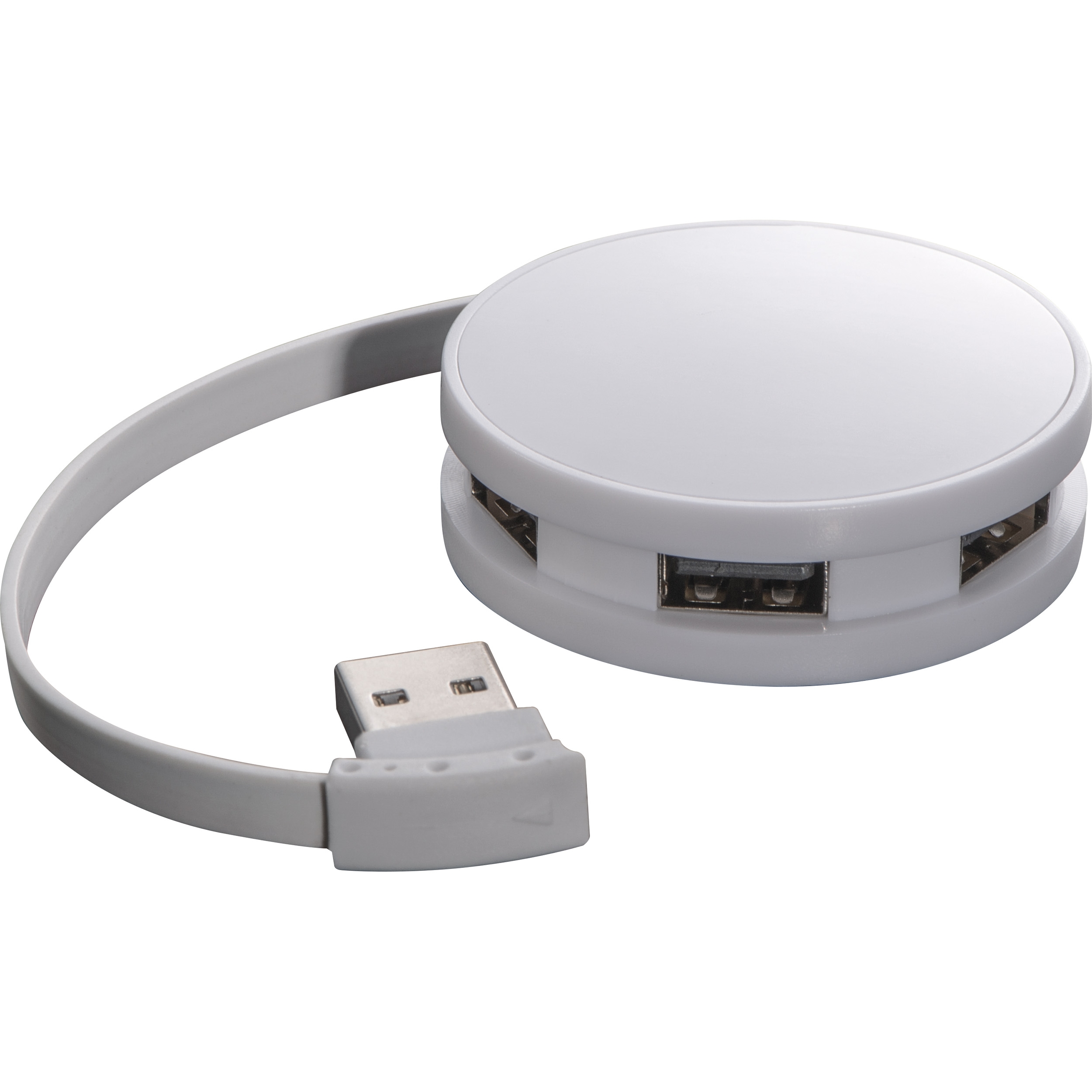 MA20659-06USB Hub aus Kunststoff mit 4 Anschluessen SUSAN_ weiss