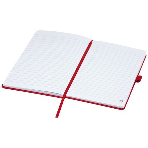 PF107763-2Honua A5 Notizbuch aus recyceltem Papier mit Cover aus recyceltem PET_ rot