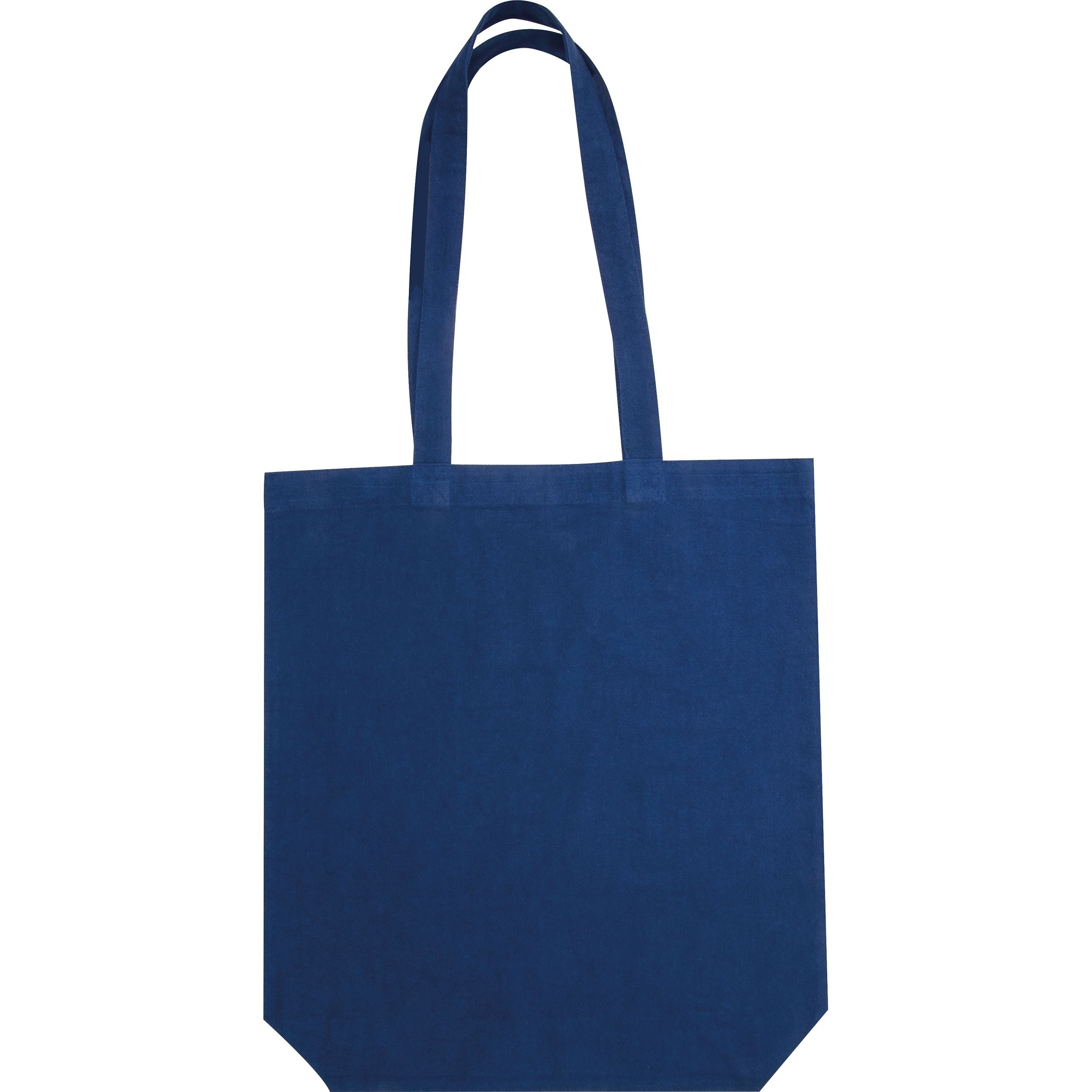 MA65482-44Fairtrade Baumwolltasche mit Bodenfalte PIOTR_ dunkelblau