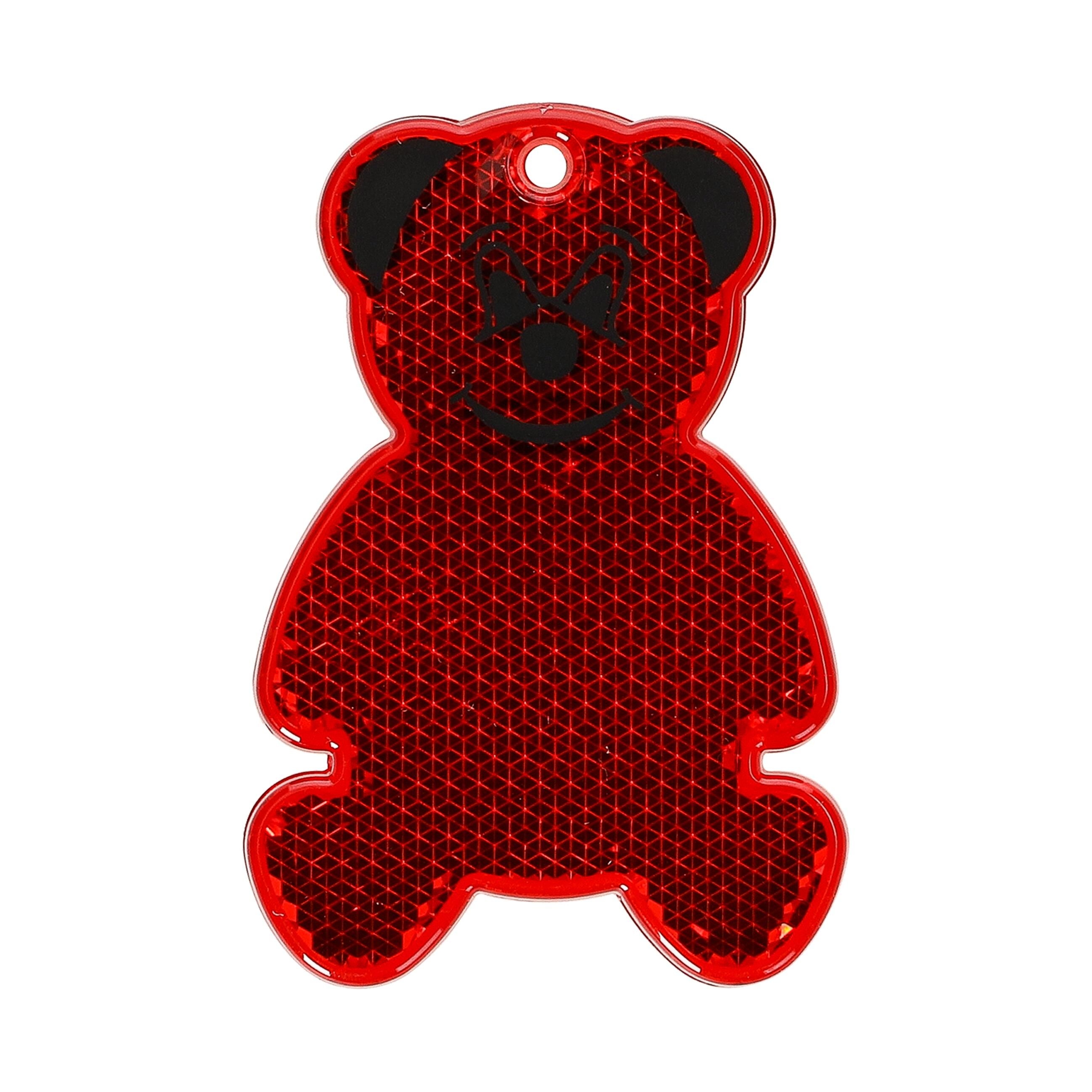 EL03776-5Reflektor _Baer_ transparent-rot