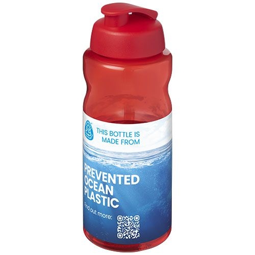 PF210178-1H2O Active® Eco Big Base 1L Sportflasche mit Klappdeckel _ rot_rot