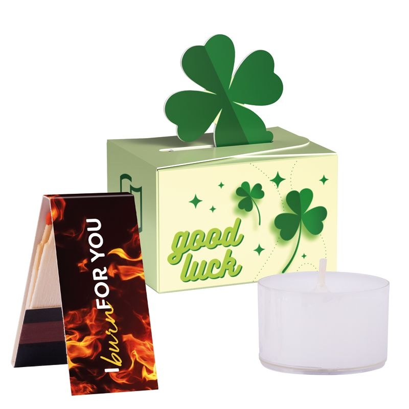 JG10184-1Geschenkbox Mini Kleeblatt_ Lindor Milch Kugeln