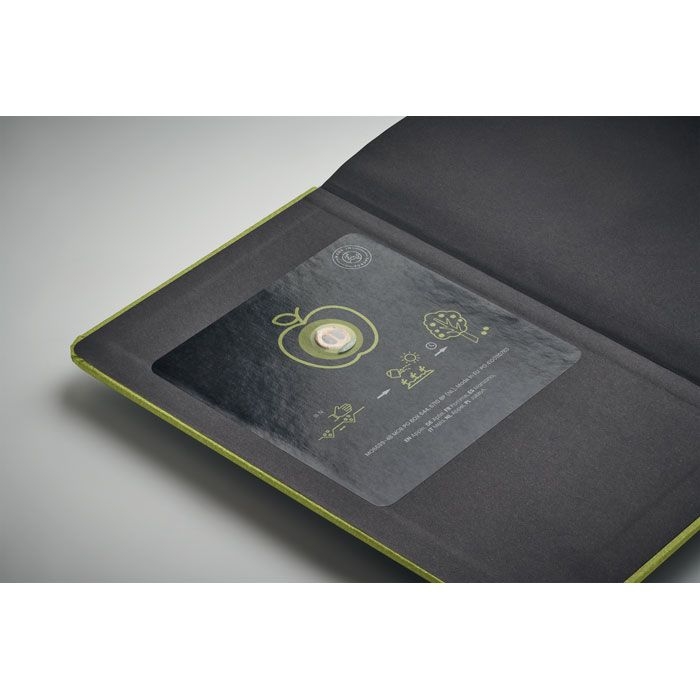 MO6689-48Grow DIN A5 Notizbuch_ liniert_ limettengruen