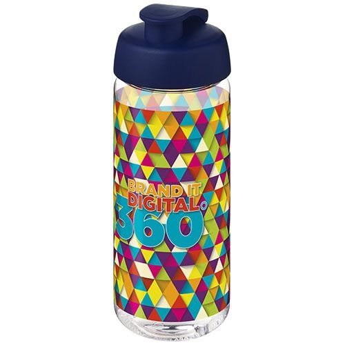 PF210445-12H2O Active® Octave Tritan™ 600-ml-Sportflasche mit Klappdeckel_ transparent klar_blau