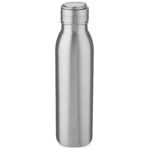 PF100678-3Harper 700 ml Sportflasche aus Edelstahl mit Metallschlaufe_ silber