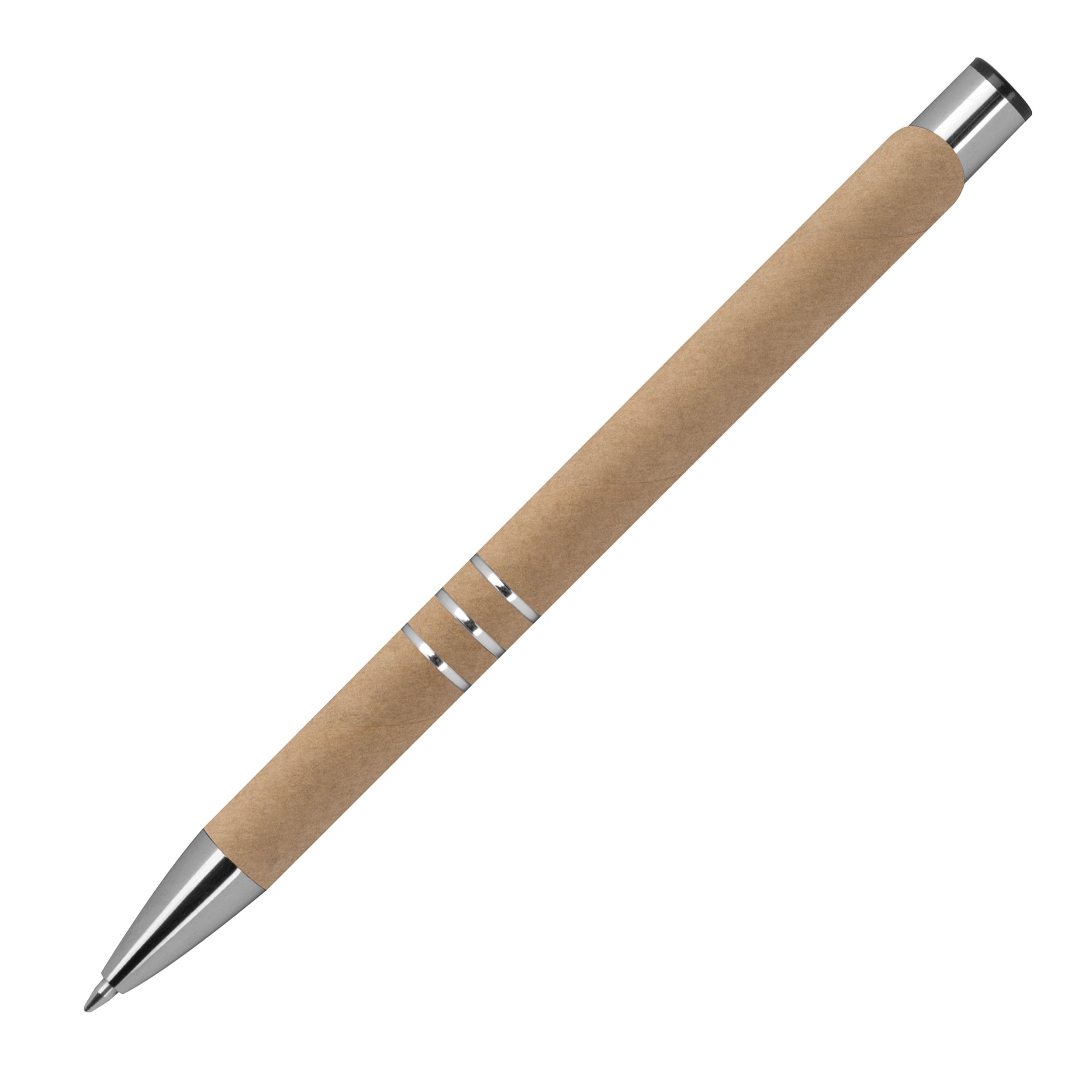 MA13793-07Kugelschreiber aus Papier _ silbergrau