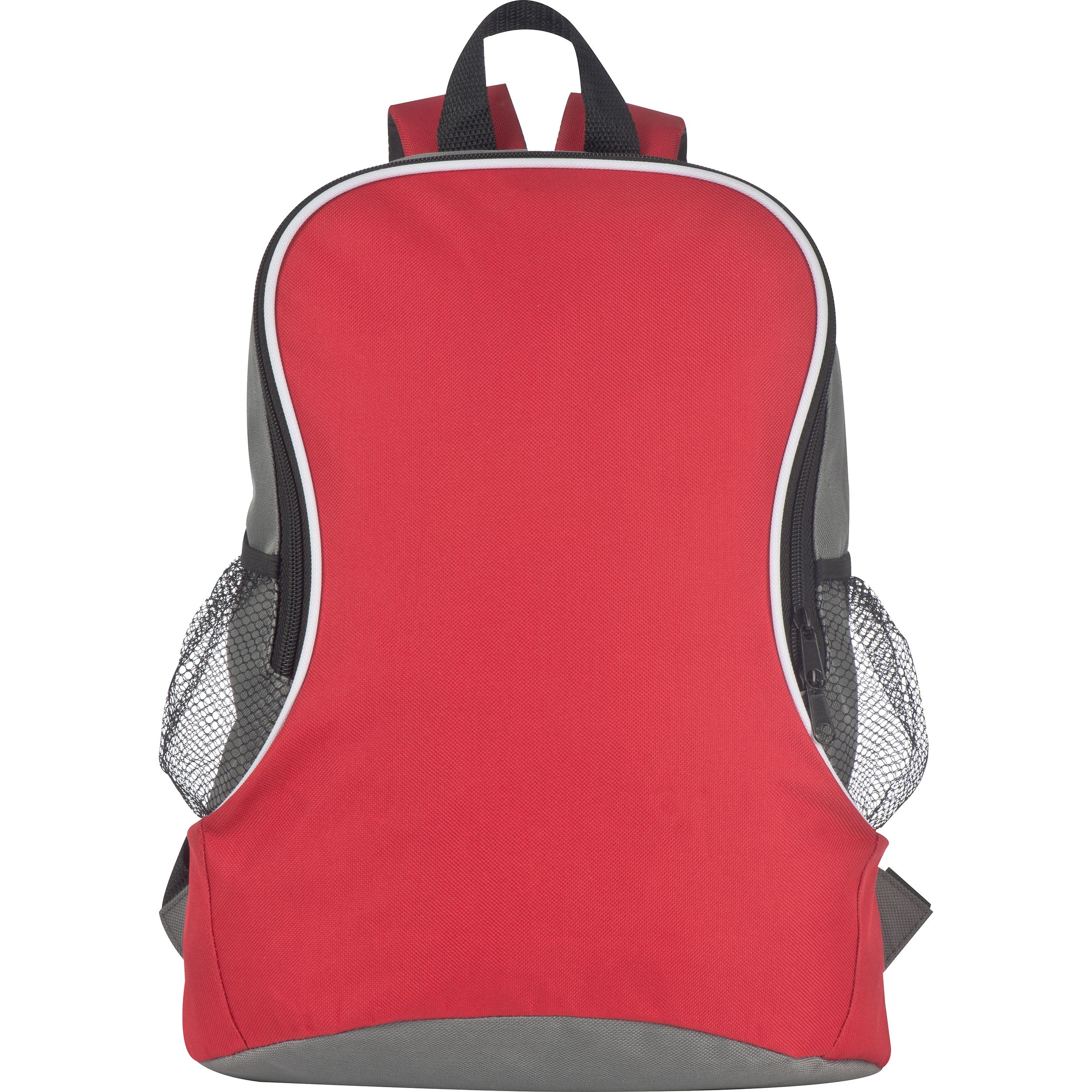 MA68933-05Rucksack mit Seitenfaechern aus Polyester CAMERON_ rot