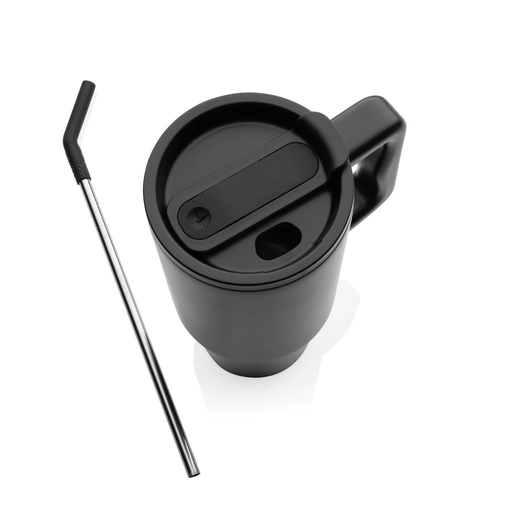 XDP437.30-01Embrace Deluxe Becher aus RCS recyceltem Edelstahl 900ml_ schwarz