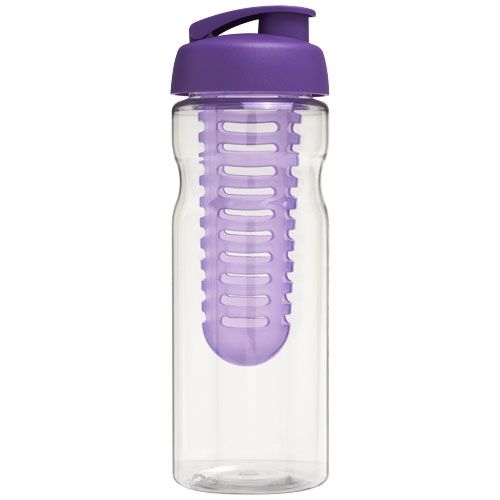 PF210046-8H2O Active® Base 650 ml Sportflasche mit Klappdeckel und Infusor_ transparent_lila