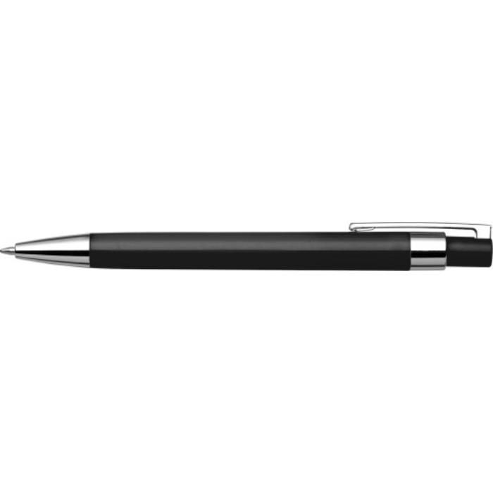 Kugelschreiber aus Kunststoff Jarod, Schwarz