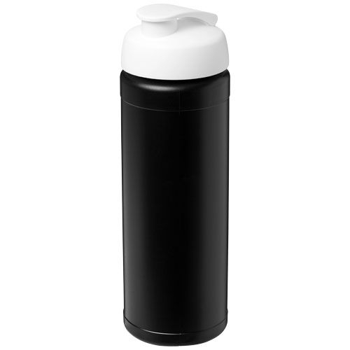 PF210070-13Baseline® Plus 750 ml Flasche mit Klappdeckel_ schwarz_weiss PF210070-13Baseline® Plus 750 ml Flasche mit Klappdeckel_ schwarz_weiss