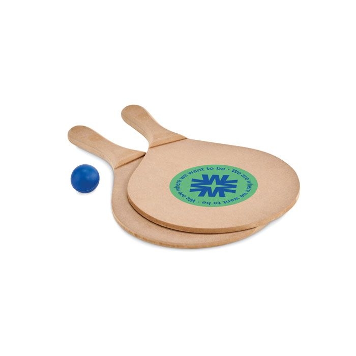 MO6829-40Raquet Beachball Spiel_ Holz