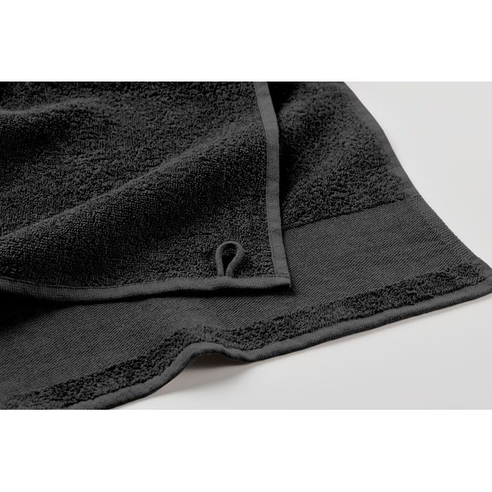 MO2767-03Island 100 Baumwoll-Badetuch 100X150cm_ schwarz