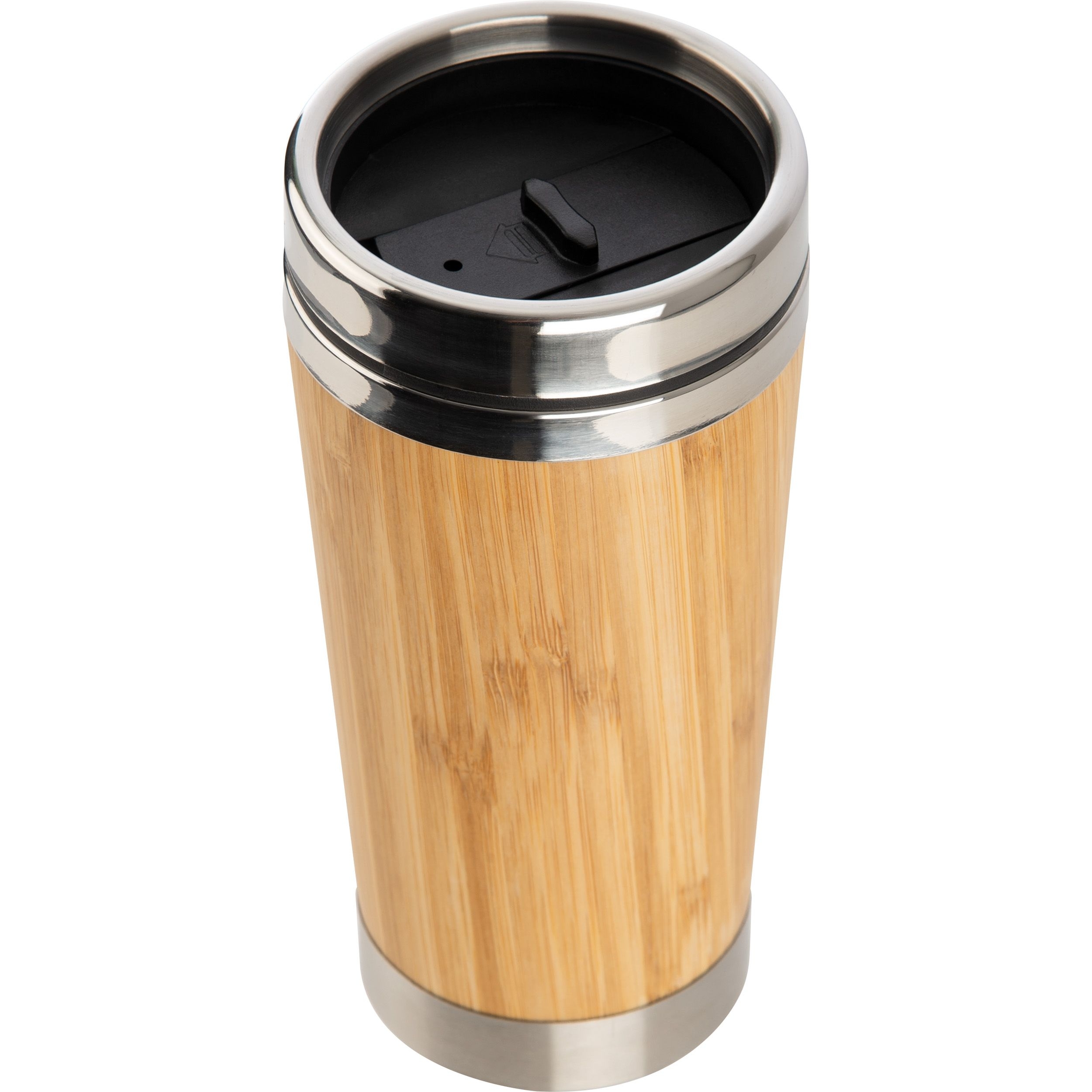 MA60926Edelstahlbecher mit Bambussummantelung_ 400 ml