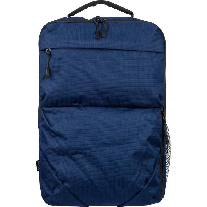 GI1349350-05rPET _300D_ Polyester Ocean Bound Rucksack Tova_ blau