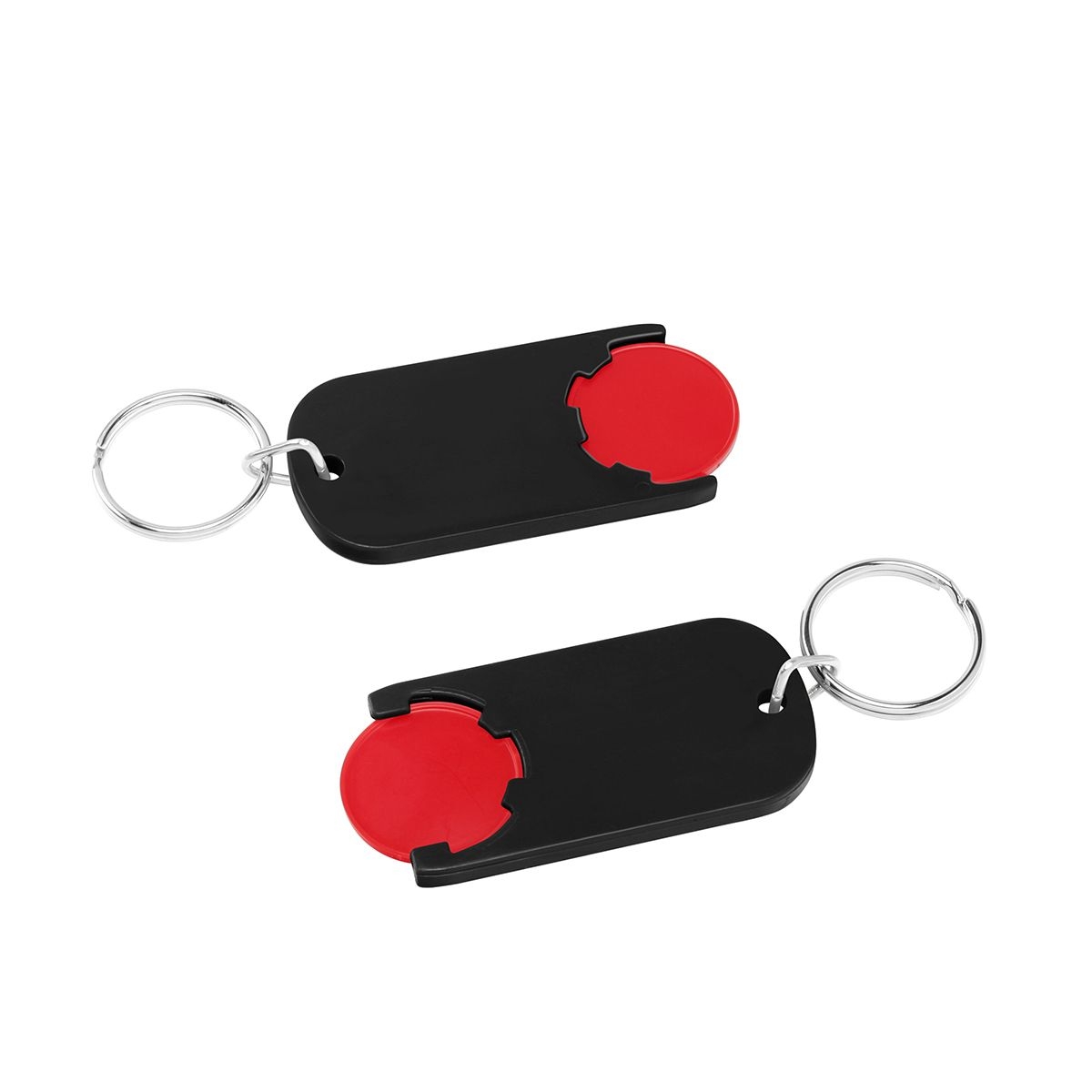 HE7439R-1-6Chiphalter mit 1€-Chip _Alpha_ rot_ schwarz HE7439R-1-6Chiphalter mit 1€-Chip _Alpha_ rot_ schwarz