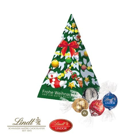 CD95472-01Praesent _Weihnachtsbaum_ mit Lindor Pralinés